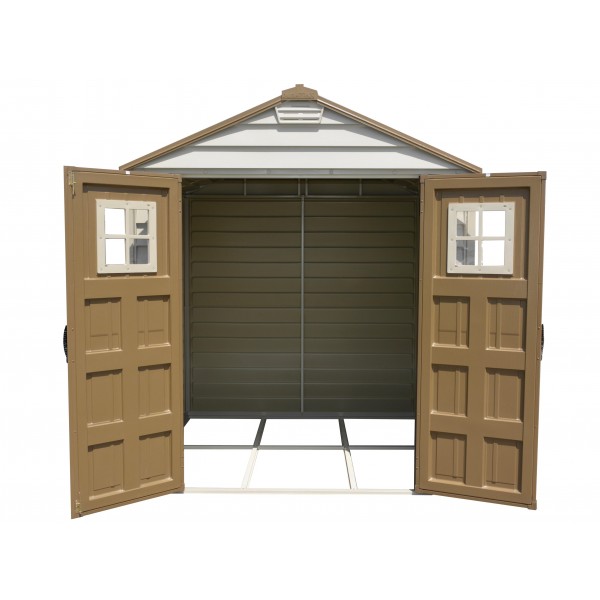 DuraMax 7x7 StoreMax Vinyl Shed w/ Foundation Framing Kit 