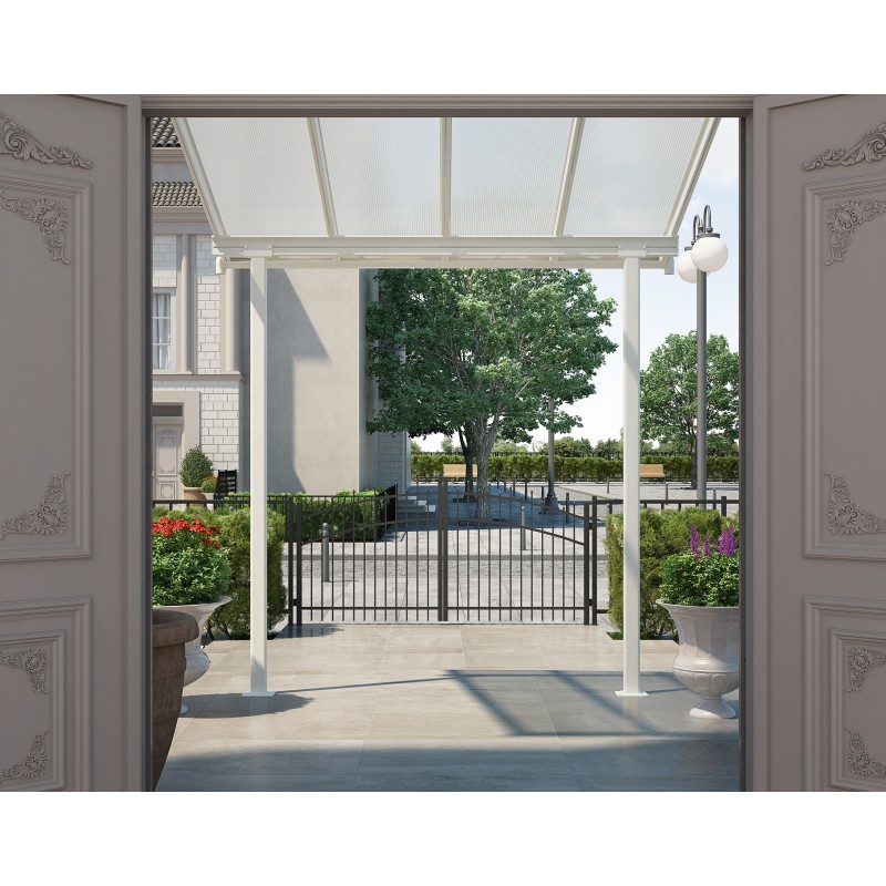  Palram 7.5x7.5 Sierra Patio Cover Kit - White (HG9075)