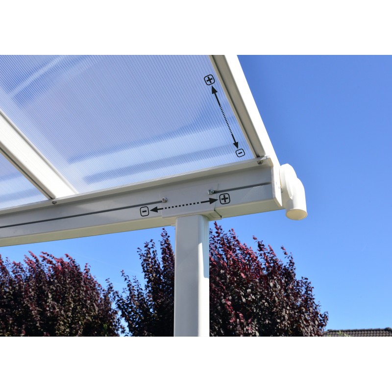  Palram 7.5x7.5 Sierra Patio Cover Kit - White (HG9075)