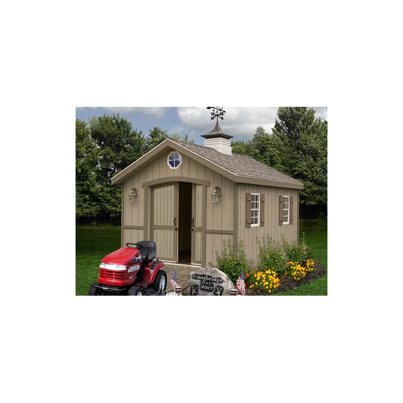 riverside 10x12 wood shed kit – the shed warehouse