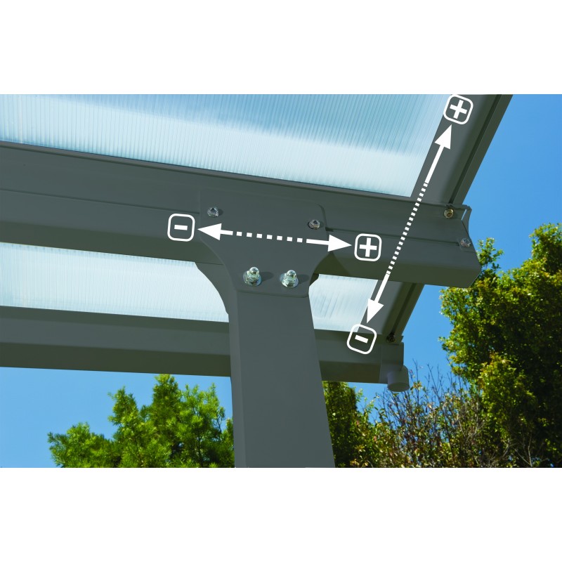 Palram 10x20 Feria Patio Cover Kit - Gray (HG9420)