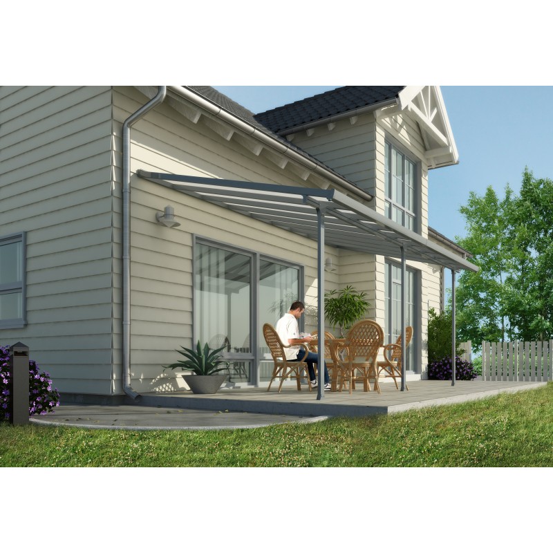 Palram 10x28 Feria Patio Cover Kit - Gray (HG9428)