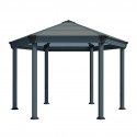 Palram 14 x 12 Roma Garden Gazebo - Gray (HG9180)