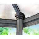 Palram 14 x 12 Roma Garden Gazebo - Gray (HG9180) Palram 14 x 12 Roma Garden Gazebo - Gray (HG9180)