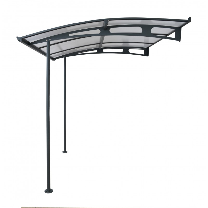 Palram Vega 2000 7 x 7 Awning - Gray/Clear (HG9565)