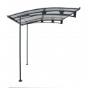 Palram Vega 2000 7 x 7 Awning - Gray/Clear (HG9565) Palram Vega 2000 7 x 7 Awning - Gray/Clear (HG9565)