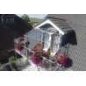 Palram Vega 2000 7 x 7 Awning - Gray/Clear (HG9565) Palram Vega 2000 7 x 7 Awning - Gray/Clear (HG9565)