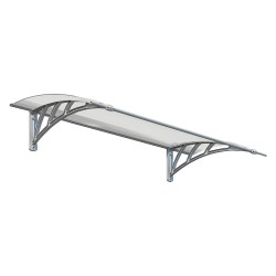 Palram Neo 1350 4 x 3 Awning - Gray/Clear (HG9570)