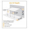 Palram 10x30 Feria Patio Cover Kit - Gray (HG9430) Palram 10x30 Feria Patio Cover Kit - Gray (HG9430)