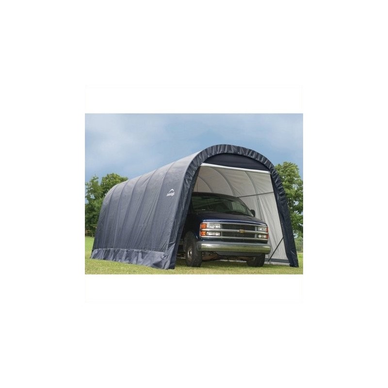 Shelter Logic 13x28x10 Round Style Shelter Kit - Grey (90233)