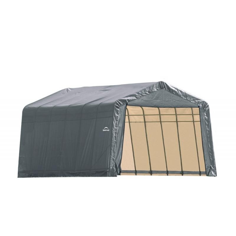 ShelterLogic 13x28x10 Peak Style Instant Garage Kit - Gray (90243)