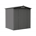 Arrow 6x5 Ezee Storage Shed Kit - Low Gable, 65 in Walls, Vents - Charcoal (EZ6565LVCC)