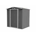 Arrow 6x5 Ezee Storage Shed Kit - Low Gable, 65 in Walls, Vents - Charcoal & Cream (EZ6565LVCCCR)
