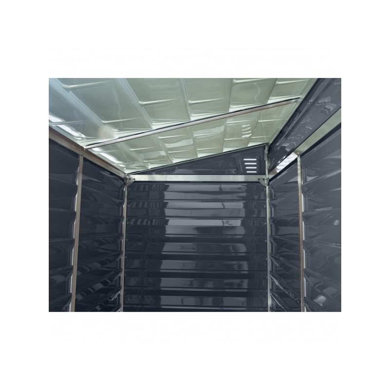 Palram 4x6 Lean-To Skylight Storage Shed Kit - Gray (HG9600T)