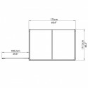 Palram 4x6 Lean-To Skylight Storage Shed Kit - Gray (HG9600T)