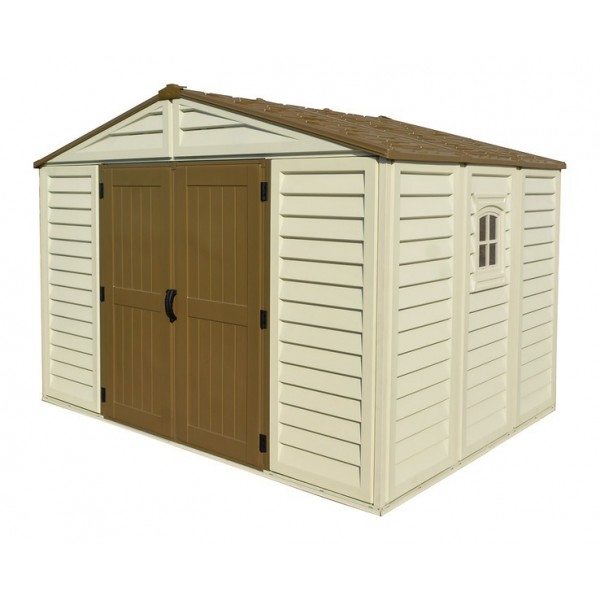 DuraMax 10x8 Woodbridge Plus Vinyl Shed Kit w/ Foundation 