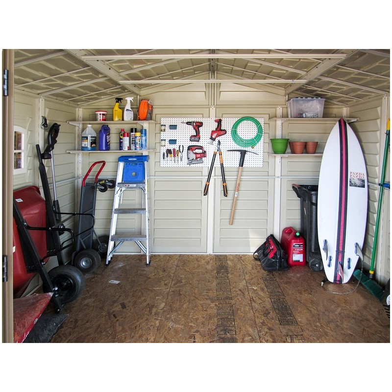 DuraMax 10x8 Woodbridge Plus Vinyl Shed Kit w/ Foundation (40214)