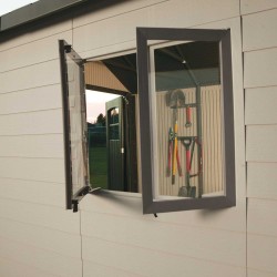 Lifetime 11x16 Plastic Storage Shed Kit w/ 9ft Wide Doors (60187/20125)