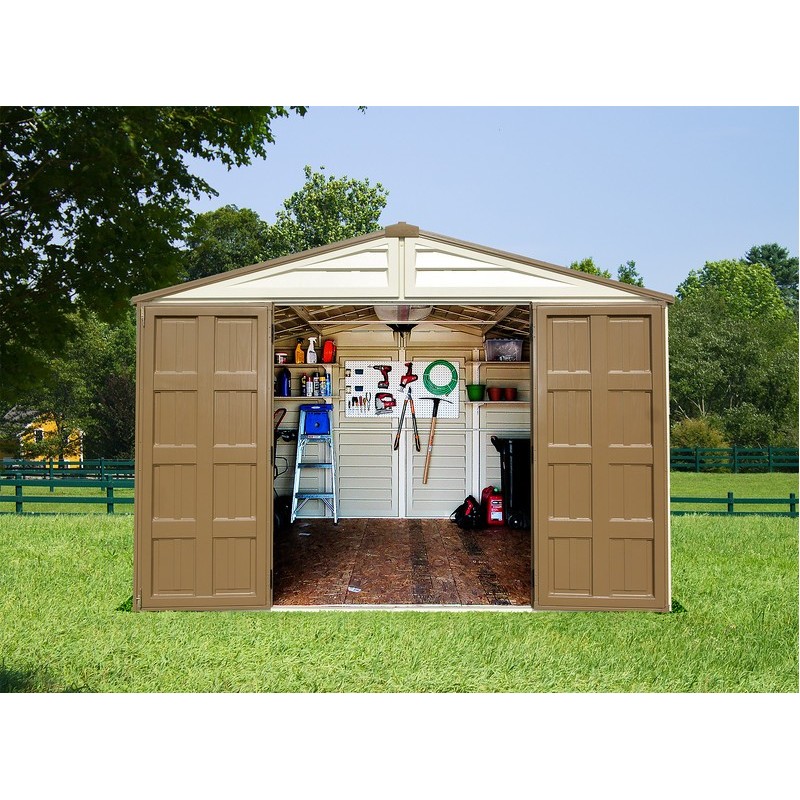 DuraMax 10x8 Woodbridge Plus Vinyl Shed Kit w/ Foundation (40214)