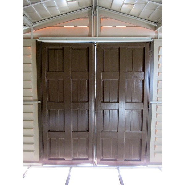 DuraMax 10x10 Woodbridge Plus Vinyl Shed Kit w/ Foundation ...