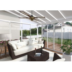 Palram 10x18 San Remo Patio Enclosure Kit w/ Screen Doors  - White (HG9067)