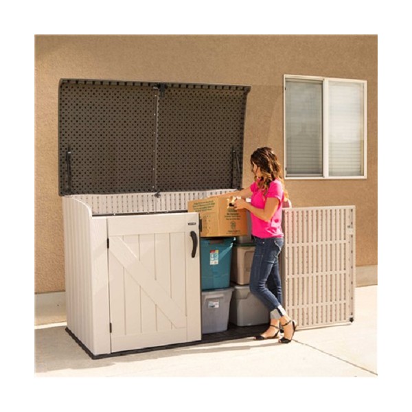 Lifetime Horizontal Trash Can Storage Shed 60170 Storage Shed 60170