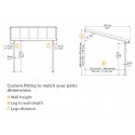 Palram 10x20 Olympia Patio Cover Kit - Gray/Bronze (HG8820)