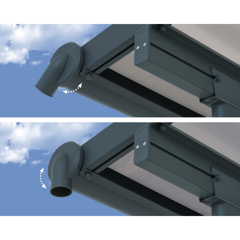 Palram 10x28 Olympia Patio Cover Kit - Gray/Bronze (HG8828)