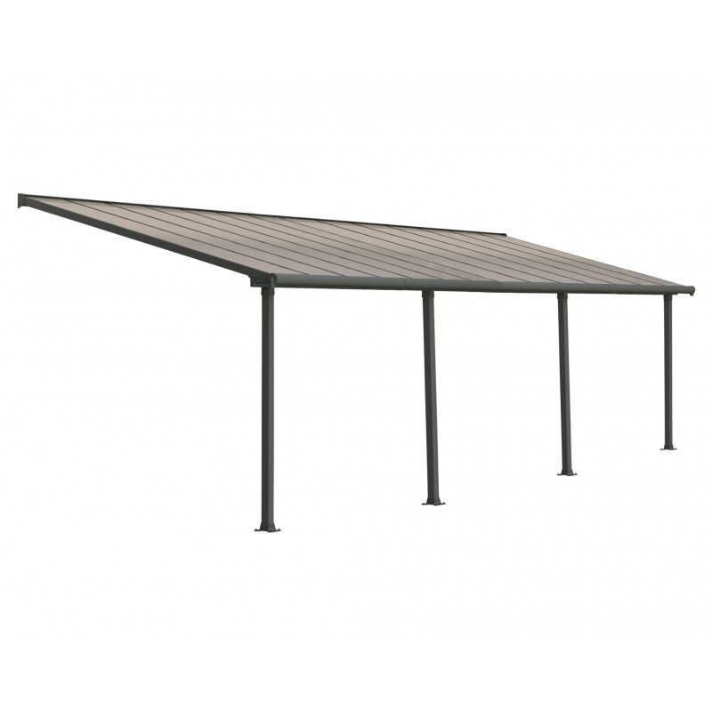 Palram 10x28 Olympia Patio Cover Kit - Gray/Bronze (HG8828)