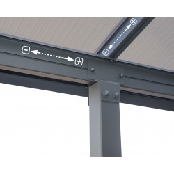 Palram 10x30 Olympia Patio Cover Kit - Gray/Bronze (HG8830)
