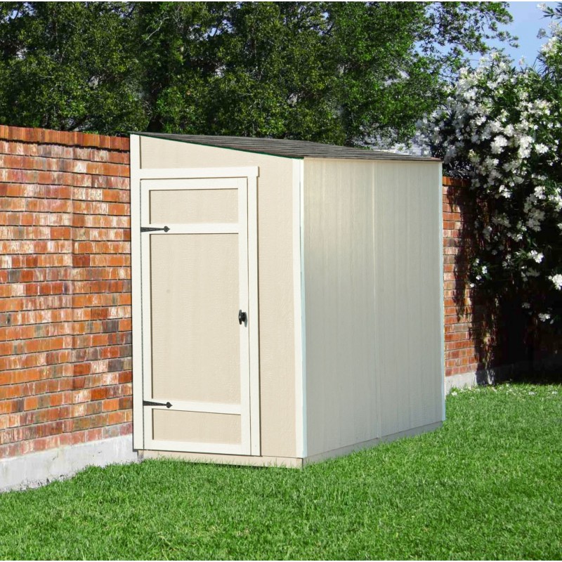 Handy Home Victoria 8x4 Wood Storage Lean-To Shed Kit w/ Floor