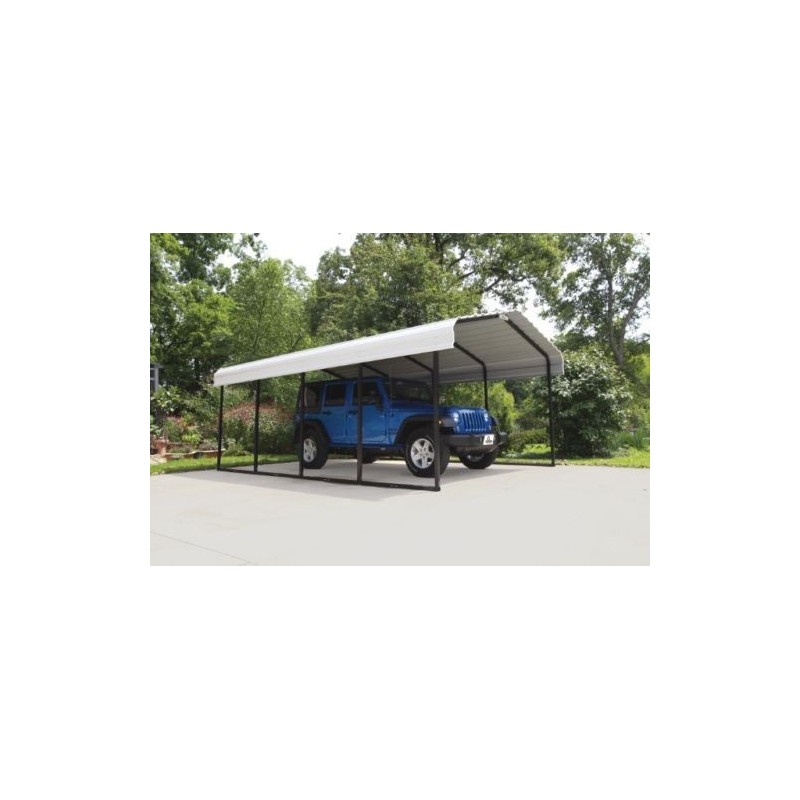 Arrow Steel 12x29x7 Carport Kit - Eggshell White (CPH122907)