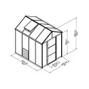 Palram 6x8 Glory Greenhouse Kit (HG6608)