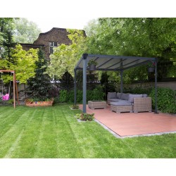 Palram 10 x 10 Milano 3000 Gazebo Kit - Gray (HG9172)