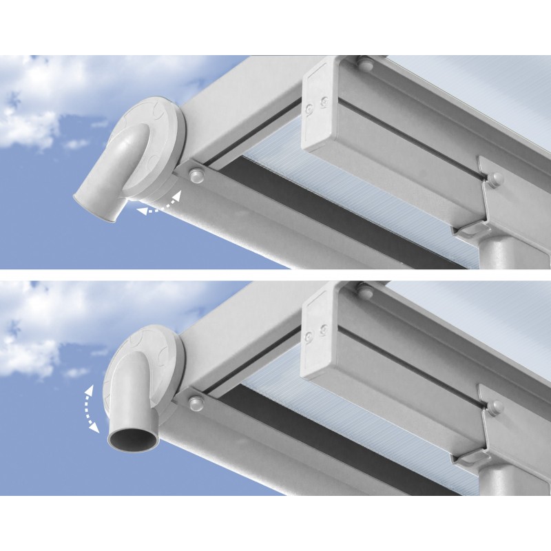 Palram Olympia 10x28 Patio Cover - White (HG8828W)