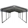 Arrow Steel 12x24x7 DIY Home Carport Kit - Charcoal (CPHC122407) Arrow Steel 12x24x7 DIY Home Carport Kit - Charcoal (CPHC122407)