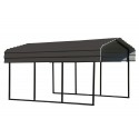 Arrow Steel 10x20x7 DIY Home Carport Kit - Charcoal (CPHC102007)