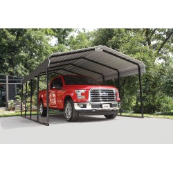 Arrow Steel 12x24x7 DIY Home Carport Kit - Charcoal (CPHC122407)