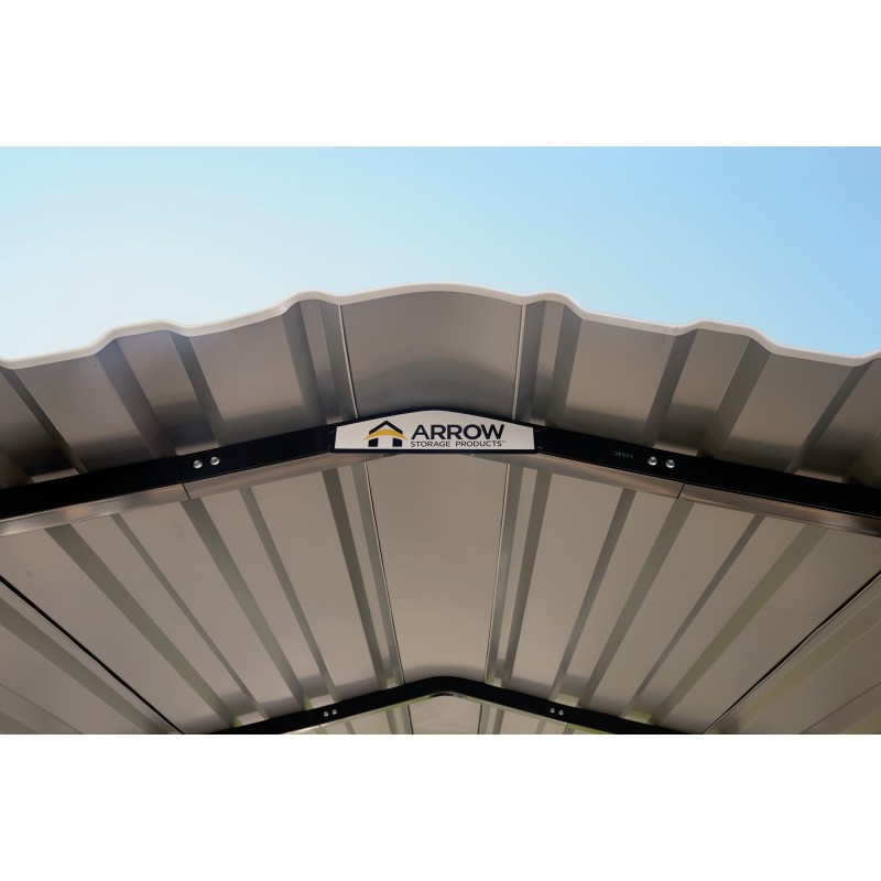 Arrow Steel 10x24x7 DIY Home Carport Kit - Charcoal (CPHC102407)