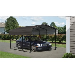 Arrow Steel 10x24x7 DIY Home Carport Kit - Charcoal (CPHC102407)