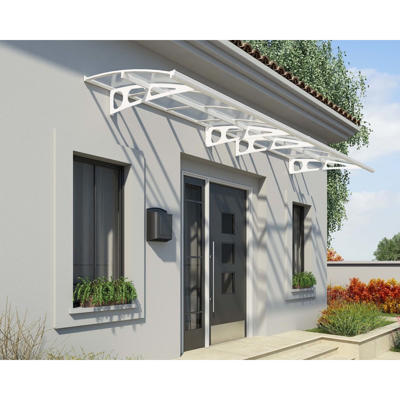 Palram 4 X 15 Bordeaux Steel Awning Kit Hg9584