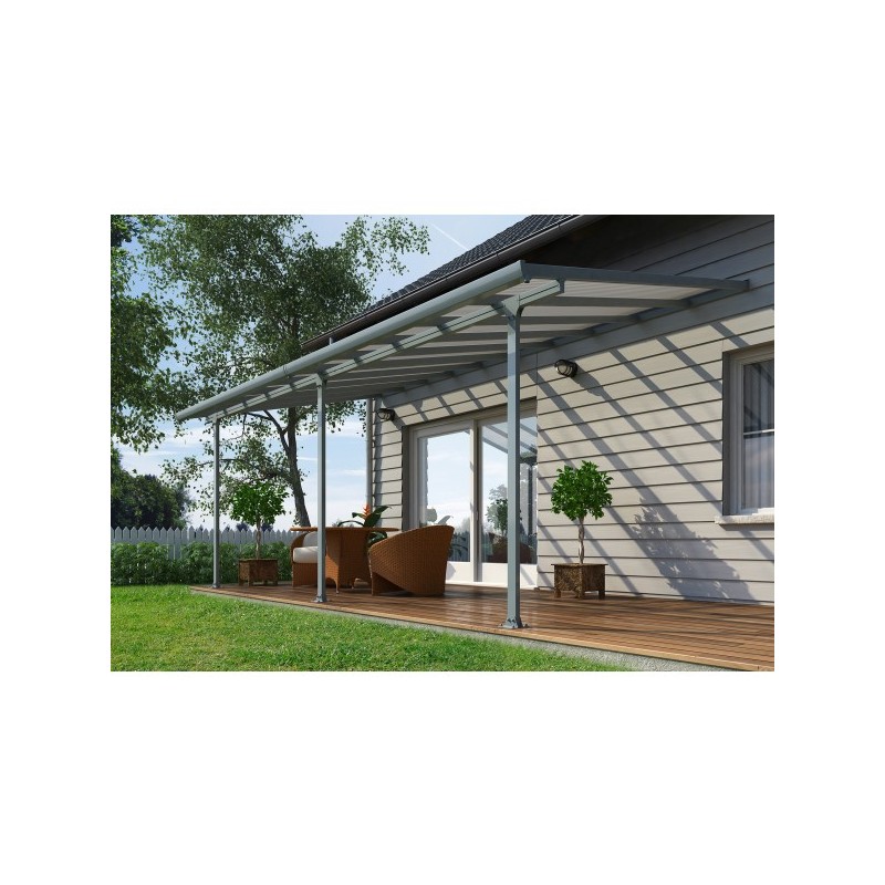 Palram 10x44 Feria Patio Cover Kit - Gray (HG9444)