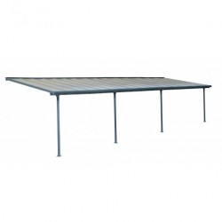 Palram 10x42 Feria Patio Cover Kit - Gray (HG9442)