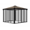 Palram 10x10 Ledro Enclosed Gazebo Kit - Gray/Bronze (HG9190)