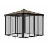 Palram 10x10 Ledro Enclosed Gazebo Kit - Gray/Bronze (HG9190)