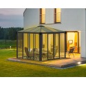 Palram 10x10 Ledro Enclosed Gazebo Kit - Gray/Bronze (HG9190)