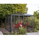 Palram 12x12 Ledro Enclosed Gazebo Kit - Gray/Bronze (HG9192)