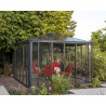 Palram 12x12 Ledro Enclosed Gazebo Kit - Gray/Bronze (HG9192)