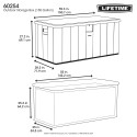 Lifetime Heavy-Duty 150 Gallon Outdoor Deck Storage Box (60254)