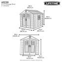 Lifetime 8x10 Outdoor Storage Shed Kit w/ Horizontal Siding - Desert Sand (60238)